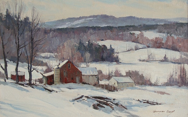 Bernard Corey, Vermont Farm in Winter